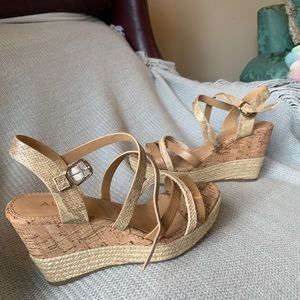 Aldo Strappy Wedges Size 8